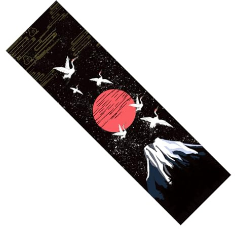 Riven Waterproof Skateboard Grip Tape Sheet Bubble-Free Non-Slip Sandpaper for Longboard and Scooter Decorative Skateboard Sticker
