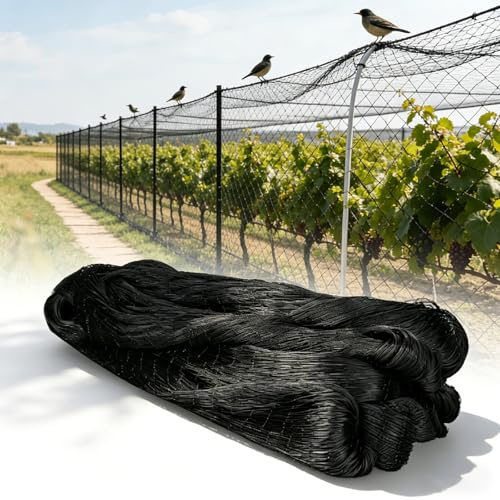 30x15m Rete Anti Uccelli, Rete Anti Piccioni, Maglia 5x5cm Reti Antiuccelli da Frutto, Protezione per Orto e Giardino, Antigrandine Riutilizzabile, Resistente ai Raggi UV, per Balcone, Pollaio