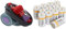 CASDON Little Helper Dyson Hottest Vacuum Toy & Amazon Basics C Cell Alkaline Batteries [Pack of 12]