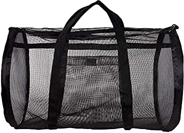 Mesh Surfing Swim Duffel Bag - Nylon Dive Duffel Perfect for Travel, Scuba Diving, Snorkeling Gear - Lightweight (75x40x40cm)