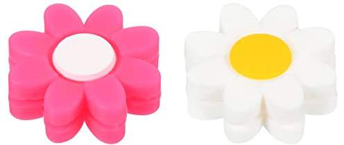 PATIKIL 2 Paquete Tenis Raqueta Vibración Amortiguador Rosa Blanco