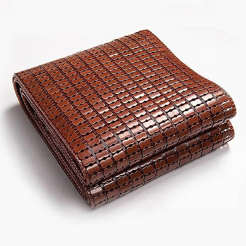 NIANXINN Colchoneta para Bamboo Colchón,Mahjong Esterilla de Bambú de Hielo,Refrescante Plegable Estera de Dormir Cool Mat Alfombra de Bambú Natural,para Sala de Estar,Sofá,Cama (70x180cm)