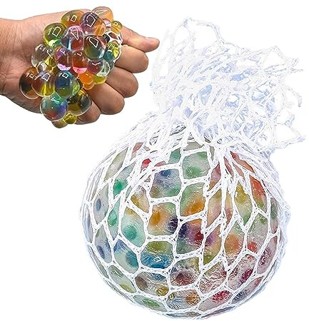 Joyivike Squeeze Ball, Boules Sensorielles Fidget, Boules Anti Stress, Balle Anti Stress Fidget Enfant, Balle Anti Stress Squishy, Raisin Compression pour Adultes