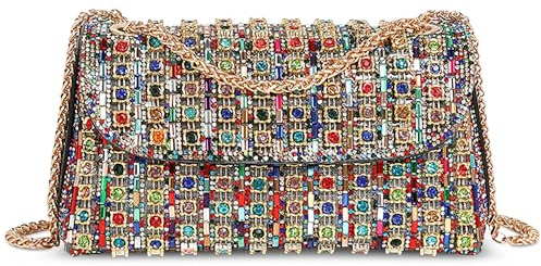DEEVORCA Sac Bandoulière Femme Tendance Sac Porté Travers Conception de Couverture à Rabat Sac Crossbody Vacances Datation Sac Épaule Sac Messager Femme Imperméable PU Cuir Multicolore