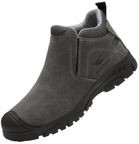 Work Boots Welding Steel Toe Cap Trainers Safety Shoe for Men Women Comfortable Lightweight Cushioning Work Shoes for Industrial Construction