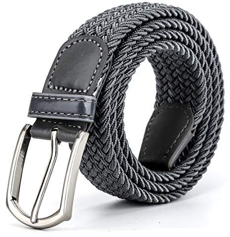Braided Canvas Woven Elastic Stretch Belts for Men/Women/Junior with Multicolored