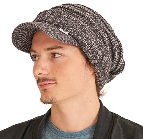 CHARM Gorros Invierno de Punto Hombre, Mix Marrón
