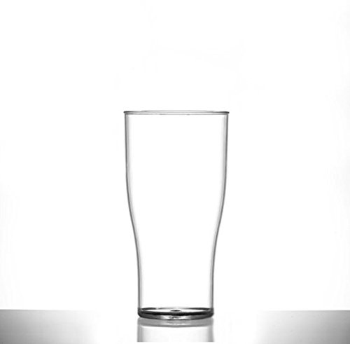 Virtually Unbreakable Polycarbonate Beer Glass Elite 10oz Tulip CE @ Half Pint & Nucleated Pack of 48