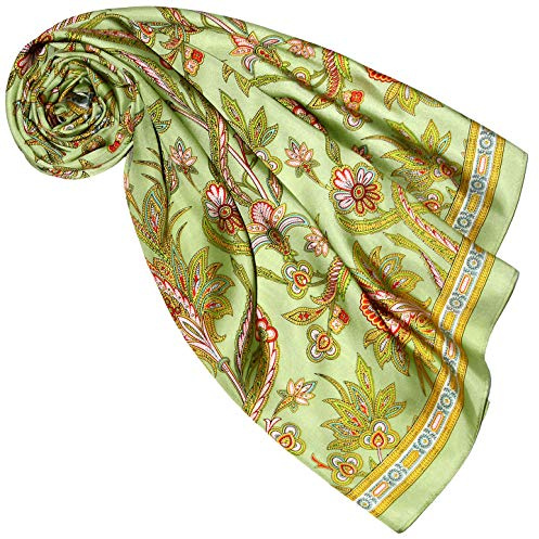 Lorenzo Cana Designer sidenduk 100 % sidenduk halsduk damhandduk flerfärgad tryckt 90 x 90 cm markduk