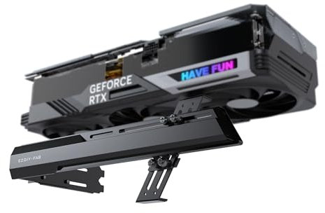 EZDIY-FAB GPU-Halterung Grafikkarte GPU-Unterstützung Videokartenhalterung Halterung,Schanzbare Struktur,Videokarte Sag Holder/Halterung für Holster RX7990XTX,RTX4090,Schwarz-341-2