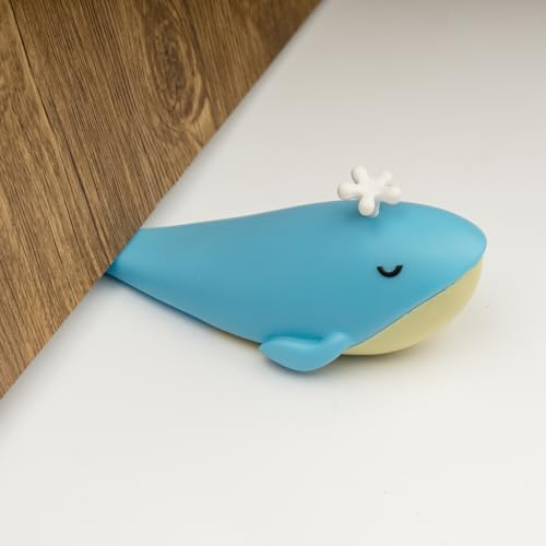 Carino fermaporta, balena animale cartoon fermaporta, 1 pacchetto cuneo decorativo per porta per casa e ufficio (registrazione del brevetto)