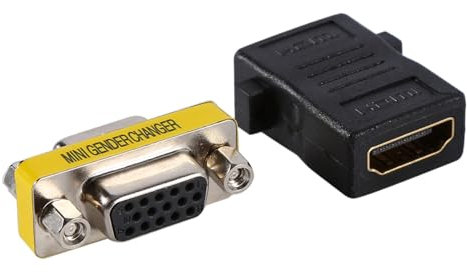 Presa a Muro AV Presa Video Inserto Jack VGA Soluzione Ideale per Prolunghe Cavo Bianco