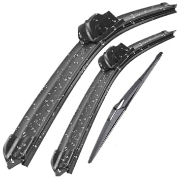 Limpia Parabrisas para Citroen C2 2003-2009 Juego De Escobillas De Limpiaparabrisas Delantero Y Trasero De 24, 18 Y 12 para Parabrisas Y Ventana Coche Limpiaparabrisas
