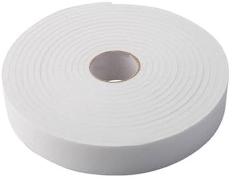 TEEKU Striscia isolante per porte e guarnizioni, in gomma, autoadesiva, lunga 5 m, resistente, colore bianco, taglia unica