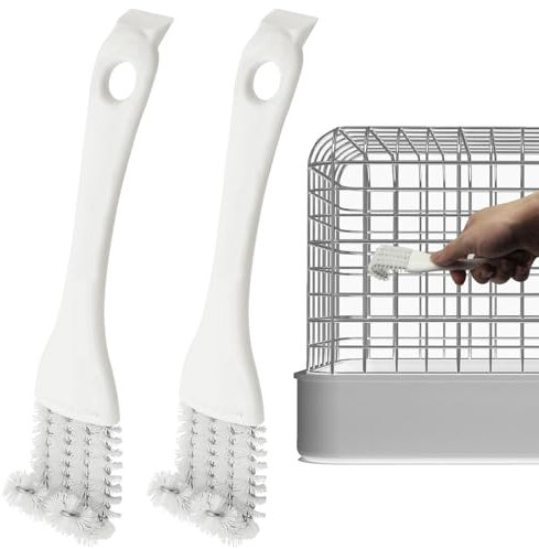 Lot de 2 pelles de Nettoyage à Long Manche pour Cages à Oiseaux, Accessoires pour Cages à Oiseaux, pour Un Meilleur Nettoyage des fientes d'oiseaux des Cages pour Animaux, des Cages à perroquets et