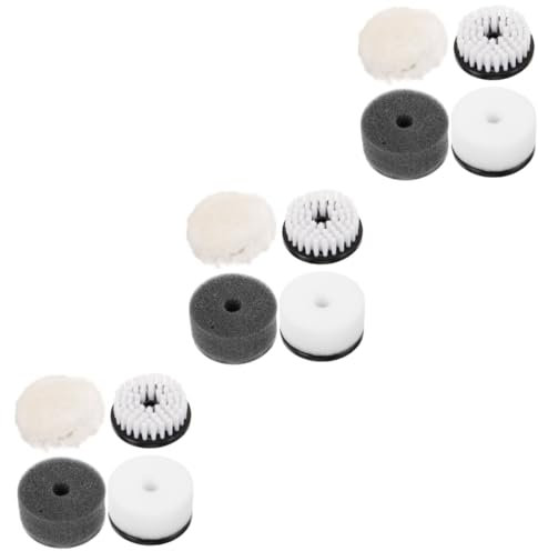 BESPORTBLE 3sets 4pcs Electric Shoe Polisher Brush Cleaning Brush Shoe Polish Applicator Brightening Effect Use Portable Cleaning 4pcs*3