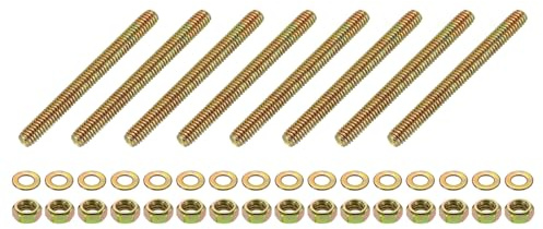 uxcell 8Pcs Fully Threaded Rod, 5/16 UNC x 3-1/4 Length Zinc-Plated Carbon Steel Fully Threaded Studs with Nuts and Washers for Clamps, Hangers and U-Bolts, Color Zinc