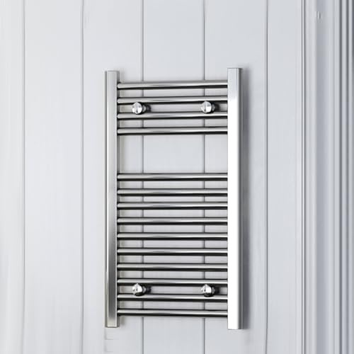 ARKO Towel rail radiator, Heated towel rails, Modern Central Heating Bathroom Towel Radiator, wall mounted (Chrome, 400x800mm)