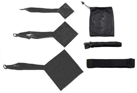Set di resistenza per paracadute da nuoto, per allenamento e rafforzamento della forza, in 3 misure (20 cm, 30 cm, 40 cm) e cintura in vita