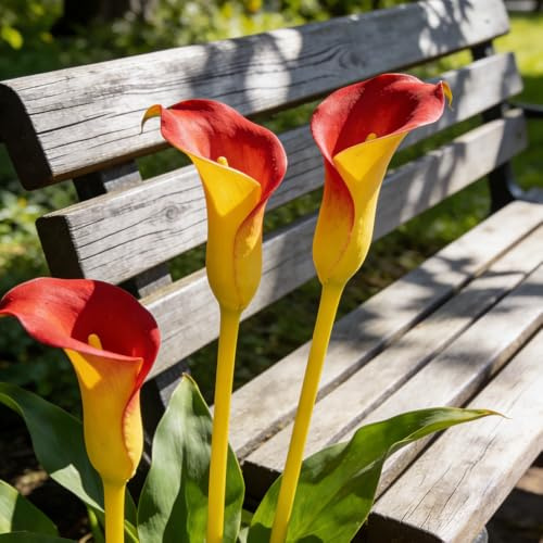 bulbi di calla, arredamento del soggiorno all'aperto da giardino d'appartamento esotiche da balcone interno balcone raro giardino sul in vaso 2pcs