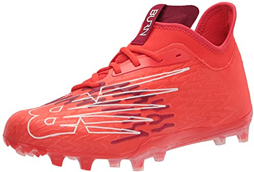 New Balance Herren Burn X 3 Speed Lacrosse Schuh, Rot/Flamme, 42.5 EU