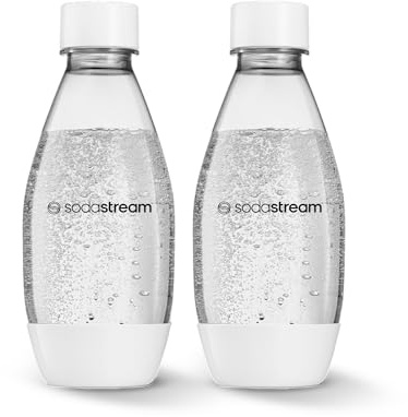 SodaStream 2 x 0,5 Liter dünne Flasche spülmaschinengeeignet (Weiß)
