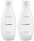 sodastream 0,5 l Doppelpack, spülmaschinenfest, schlanke Flasche (weiß)