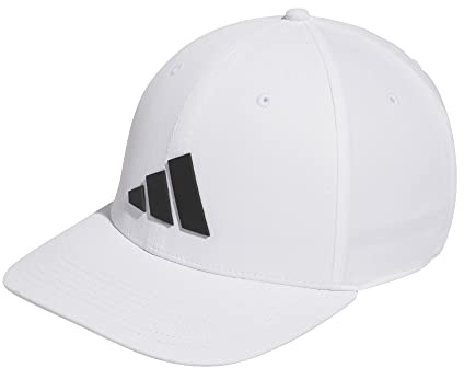 adidas Gorra de Golf para Hombre Tour Snapback, Blanco