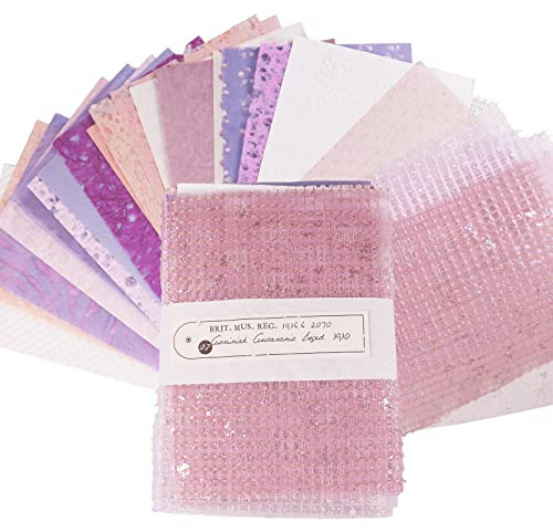 Carta decorativa, carta per scrapbooking, carta texture,fogli A5, carta per tessuti artistici Washi per la creazione di biglietti fai da te, scrapbooking, decorazioni per la casa (Haitang Iris-Rosa)
