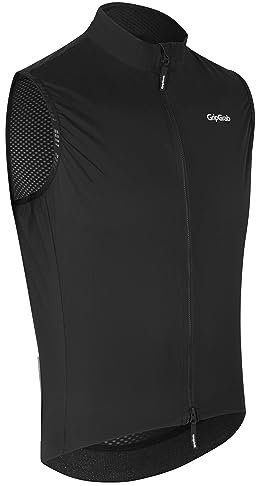 GripGrab PACR vindtät lätt vindväst cykling herr racercykel MTB gravel cykelväst vindjacka gilet 2-vägs RV | Tättliggande vägcykel, MTB & Gravel Bike vindväst – 2-vägs husbil, andningsbar nätrygg, reflekterande element