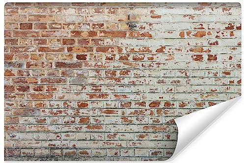 Muralo - Carta da parati 3D, effetto pietra, carta da parati in tessuto non tessuto, effetto 3D, per soggiorno, camera da letto, motivo mattoni, 152,5 cm x 104 cm