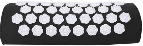 Oreiller D'acupression De Qualité Supérieure, Oreiller Pour Douleurs Cervicales, Relaxation Musculaire, Soulagement des Maux De Dos, Résistant Aux Chocs Et à L'humidité, Soutien Ergonomique(Noir)