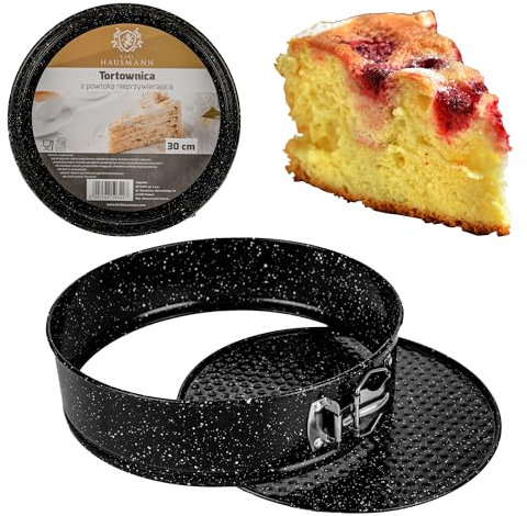 KARL HAUSMANN Rund Springform - Ø 30 cm - Backform mit Antihaftbeschichtung - Runde Kuchenform mit Hebeboden - Tortenform - Springformen - Tortenbackform - Kuchenbackform - Tortenboden - Backformen