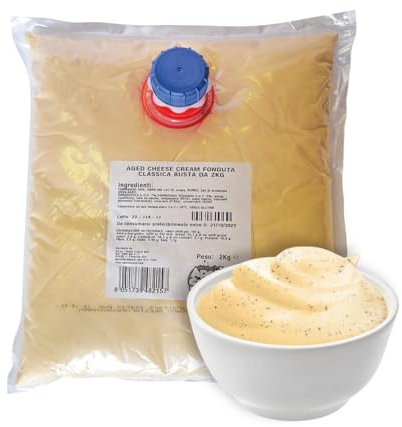 Aperisnack® - AP05.006.06 - FUSO® Formaggio Fonduta Classica CREAM 47% busta da 2kg pronto all’uso premium – Fonduta Classica