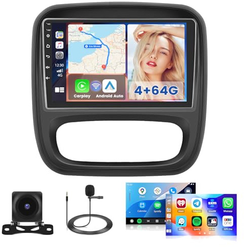 Radio Hikity CarPlay para Renault Trafic III