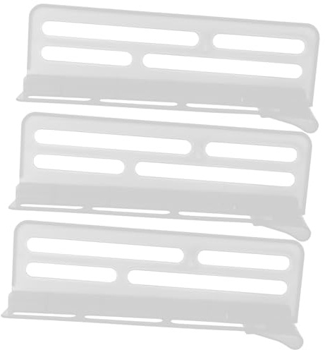 Toddmomy Divisori per Frigorifero Regolabili in Plastica, Set da 3 Divisori per Ripiani e Congelatore, Organizer Salvaspazio per Cassetti e Accessori per Uso Domestico