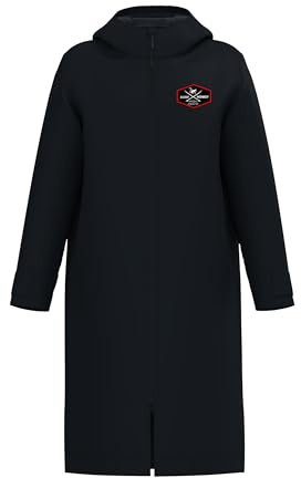 Vinter surfponcho – vattentät – vuxen, svart, S-M