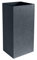 Pot Graphit carré haut gris anthracite - 39.5 x 39.5 x 80cm 31L - EDA Plastique