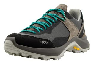 Grisport Cross Evolution Tras Damen,Frauen,Trekkingschuhe,Trailrunning-Schuhe,Wanderhalbschuhe,wasserabweisend,Gritex, Ash Grey/Acqua, EU 38
