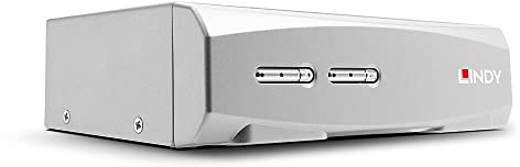 LINDY 39307 2 Port KVM Switch, HDMI 4K60, USB 2.0 & Audio