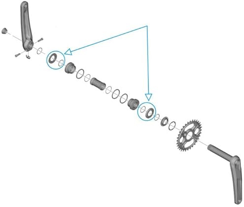 SHIMANO Y0ly98010 FC-M6130 Abstandshalter und Ring, Silber, Einheitsgröße