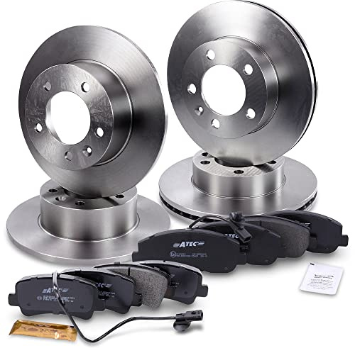 ATEC Germany Set freni incl. dischi anteriori Ø 302 mm ventilati + posteriori Ø 305 mm pieni + pastiglie freno anteriori e posteriori Compatibile con OPEL MOVANO B (X62), RENAULT MASTER III