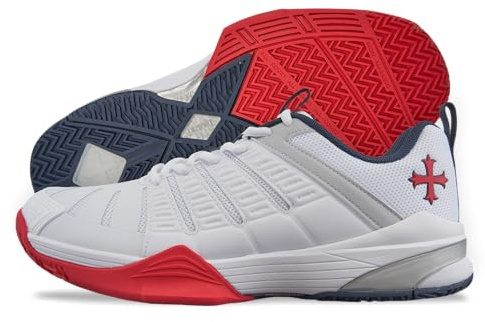 Teuton, AC1 All-Court, Zapatillas - Squash - Tenis - Balonmano - Padel - Voleibol - Pickleball - Calzado para Todo Tipo de Superficies, Azul, EUR44