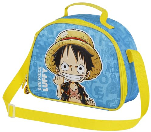 One Piece Monkey-Porte-goûter, Bleu, 25,5 x 20 cm