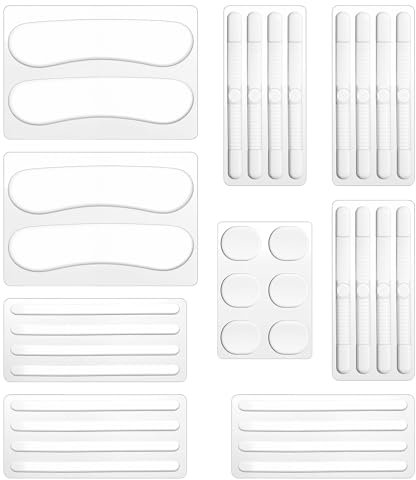 Dimeho Lot de 34 coussinets antidérapants en silicone pour sangle de chaussures à talon haut - Bandes de protection en gel - Pour homme et femme