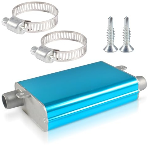Upgraded Muffler Kit, Exhaust Pipe Muffler, Exhaust Silencer Kit for Diesel Heating, Auto Parking Auxiliary Heater Accessories, Exhaust Silencer, Stand Heating for Car Exhaust Systems