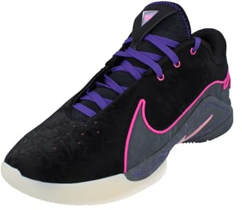 Lebron XXII Crown Jewel Basketball Shoes (FZ1094-001, Black/Dark Grey/Field Purple/Laser Fuchsia) Size 11