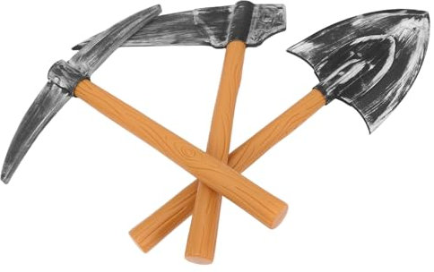 Milisten 3pièces Modèle De Pelle à Faucille Et pour Nains Accessoire Décoratif Faux pour Halloween Et Carnaval