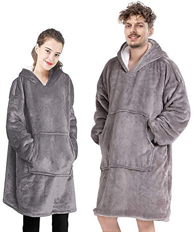 cotton yangda Sudadera con Capucha Super Dalian, Chaqueta con Capucha de Doble Cara súper cómoda y Gruesa con Bolsillos Grandes, Adecuada para Hombres y Mujeres Adultos