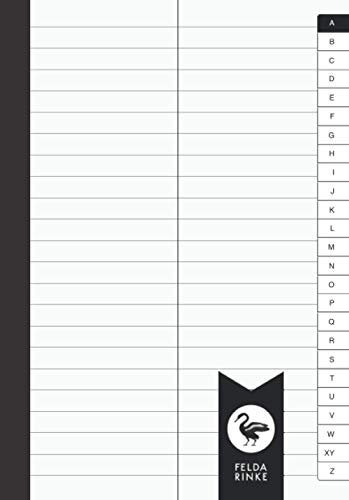 Vokabelheft Lineatur 53 DIN A5: 100 Seiten - 50 Blatt | Zweispaltig | DIN A5 Format | Mit Alphabetischem ABC Register ( gedruckt )